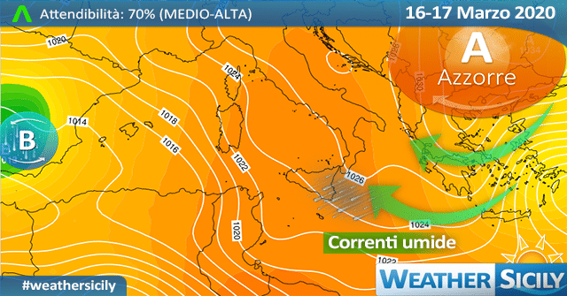 Sicilia: calo termico e qualche nube nel weekend.