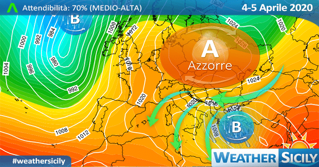 Sicilia: graduale miglioramento nel weekend.