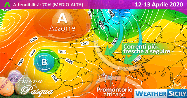 Sicilia: lieve calo termico mercoledì. Segue anticiclone africano.