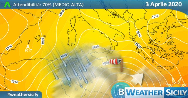 Sicilia: veloce impulso artico atteso mercoledì!