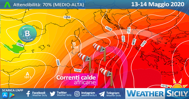 Sicilia: seconda ondata di caldo africano nel weekend!