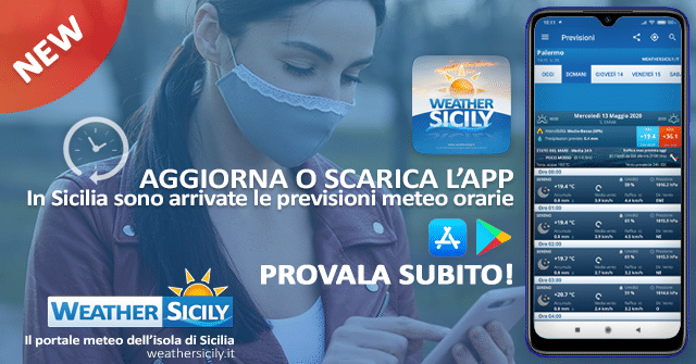 Sicilia, l'africano si allontana: fresco e qualche pioggia in arrivo.