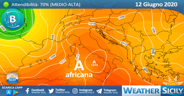 Sicilia: ulteriore miglioramento venerdì, con temperature in rialzo.