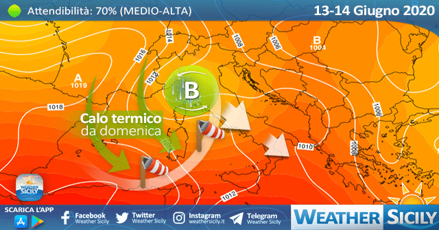 Sicilia: inizio di settimana fresco e ventoso.