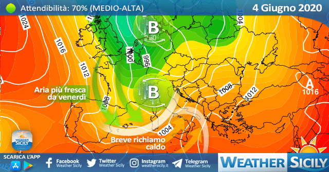 Sicilia: breve richiamo caldo giovedì. Seguirà maltempo!