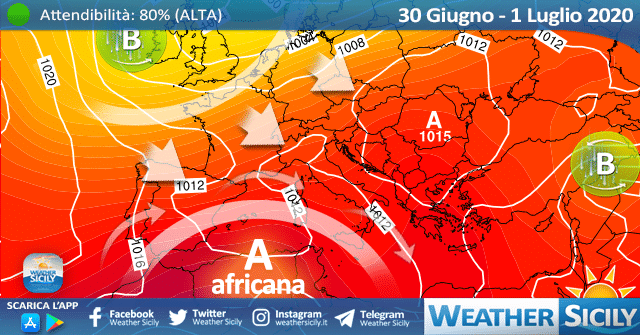 Sicilia: giovedì l'apice del caldo africano, ma sono le ultime ore!