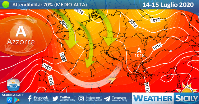 Sicilia, weekend ancora con l'anticiclone africano. Fino a 38 gradi domenica.