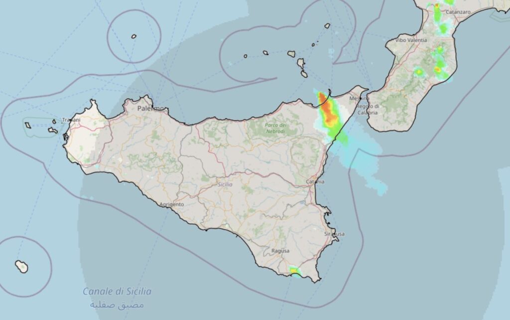 Sicilia: violenti nubifragi sul messinese tirrenico.