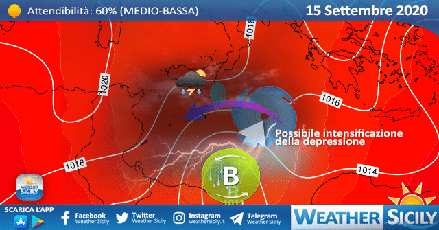 Sicilia, ciclone libico punta il Mar Ionio: peggiora ad oriente!