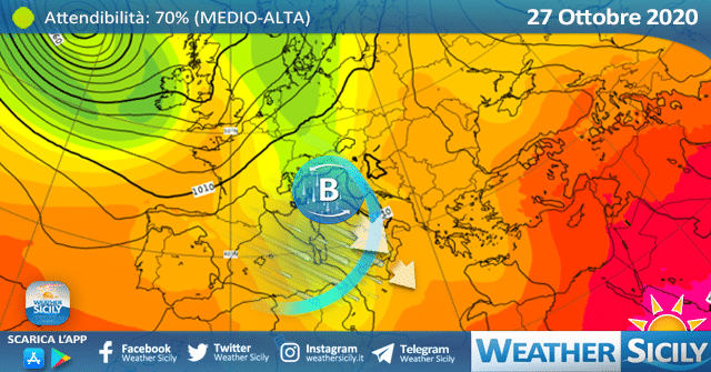 Sicilia, l'autunno ci riprova: maltempo e calo termico. Torna la neve sull'Etna.