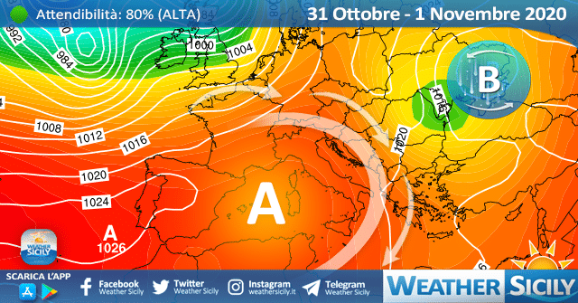 Sicilia: weekend con l'anticiclone. Attese locali punte di 25 gradi.