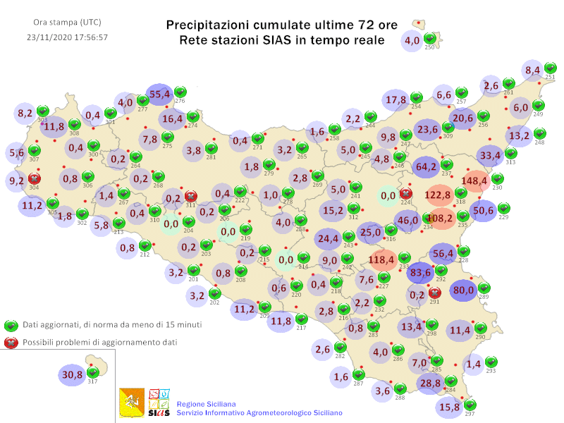 Sicilia: nuovo peggioramento martedì.