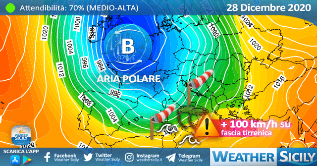 Sicilia: è in arrivo una tempesta di Libeccio sul settore tirrenico!