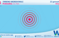 Sicilia: scossa di terremoto di magnitudo 3.4 nel Tirreno Meridionale (MARE)