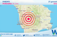 Sicilia: scossa di terremoto magnitudo 3 nei pressi di Parenti (CS)