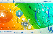 Sicilia: prosegue il freddo mercoledì, con un nuovo peggioramento in serata.