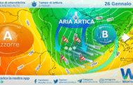 Sicilia, imminente impulso artico: crollo termico nelle prossime ore. Forte Tramontana in arrivo!