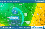 Sicilia, peggiora in serata: possibile neve su Enna e in bassa montagna.