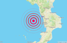 Sicilia: scossa di terremoto magnitudo 3.0 nel Tirreno Meridionale (MARE)