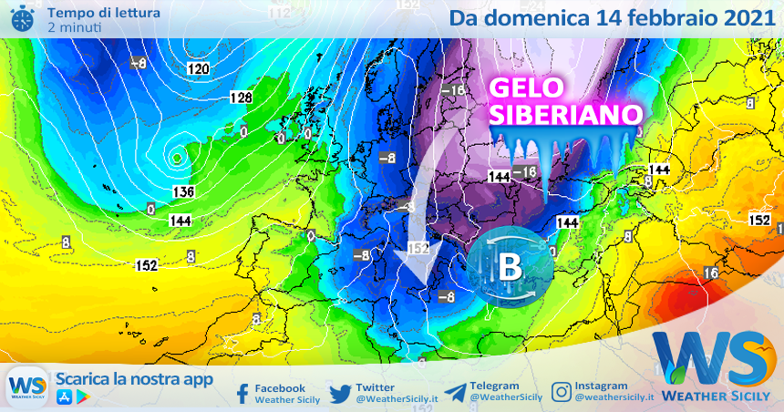 Sicilia, gelo siberiano da domenica. Sarà davvero possibile la neve sulla costa?