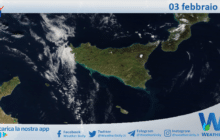Sicilia: immagine satellitare Nasa di mercoledì 03 febbraio 2021