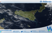 Sicilia: immagine satellitare Nasa di venerdì 05 febbraio 2021