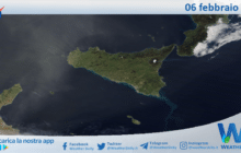Sicilia: immagine satellitare Nasa di sabato 06 febbraio 2021