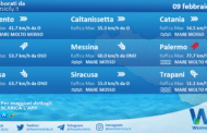 Sicilia: condizioni meteo-marine previste per martedì 09 febbraio 2021