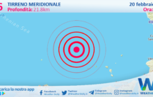 Sicilia: scossa di terremoto magnitudo 2.6 nel Tirreno Meridionale (MARE)