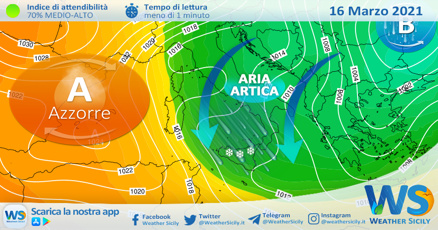 Sicilia, colpo di coda invernale: tanta neve in arrivo in montagna martedì!