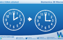 Domenica 28 marzo torna l'ora legale: lancette avanti di un'ora.