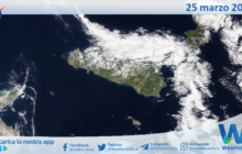 Sicilia: immagine satellitare Nasa di giovedì 25 marzo 2021