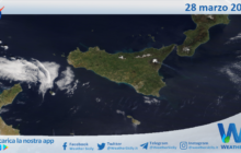 Sicilia: immagine satellitare Nasa di domenica 28 marzo 2021
