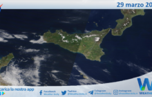 Sicilia: immagine satellitare Nasa di lunedì 29 marzo 2021