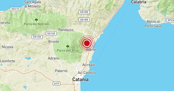Sicilia, Etna: sciame sismico in atto, oggi 21/03/2021, nei pressi di Sant'Alfio (CT)