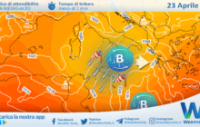 Sicilia: maltempo diffuso venerdì. Accumuli localmente moderati.