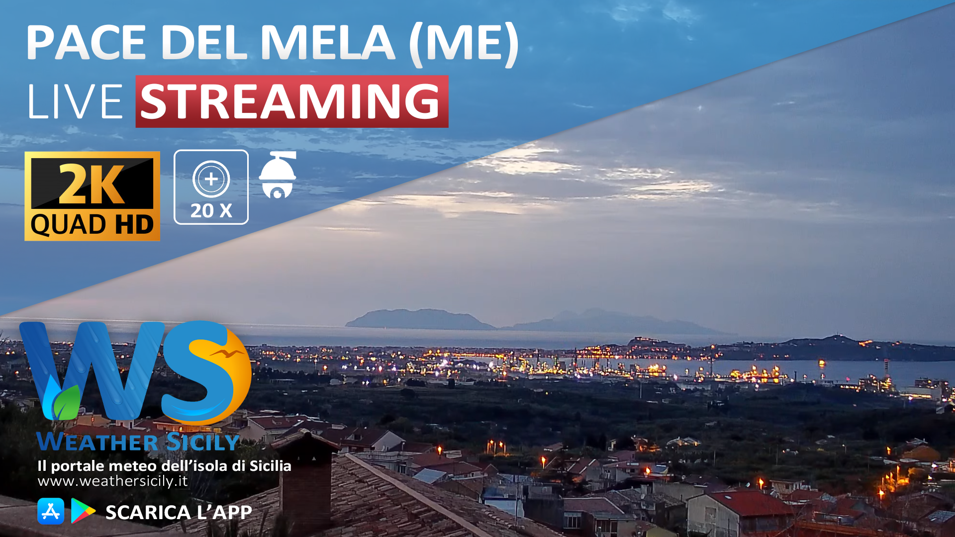 Pace del Mela live webcam Panoramica