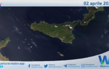 Sicilia: immagine satellitare Nasa di venerdì 02 aprile 2021