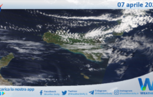Sicilia: immagine satellitare Nasa di mercoledì 07 aprile 2021