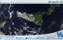 Sicilia: immagine satellitare Nasa di venerdì 09 aprile 2021
