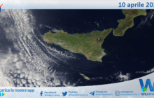 Sicilia: immagine satellitare Nasa di sabato 10 aprile 2021