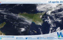 Sicilia: immagine satellitare Nasa di mercoledì 14 aprile 2021