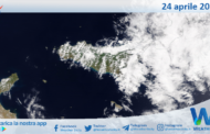 Sicilia: immagine satellitare Nasa di sabato 24 aprile 2021