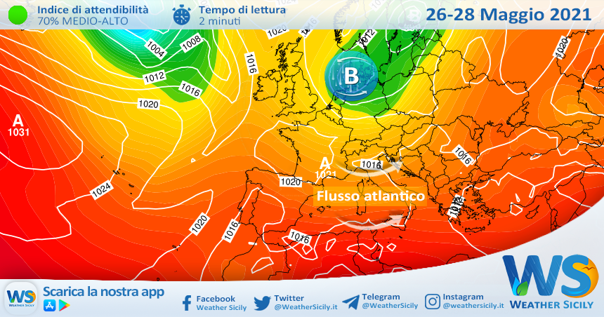 Sicilia, settimana mite: temperature in linea con la media climatica.