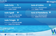 Sicilia, isole minori: condizioni meteo-marine previste per giovedì 06 maggio 2021