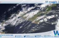 Sicilia: immagine satellitare Nasa di venerdì 07 maggio 2021