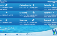Sicilia: condizioni meteo-marine previste per lunedì 03 maggio 2021