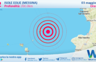 Sicilia: scossa di terremoto magnitudo 3.2 nei pressi di Isole Eolie (Messina)