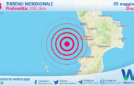 Sicilia: scossa di terremoto magnitudo 3.3 nel Tirreno Meridionale (MARE)