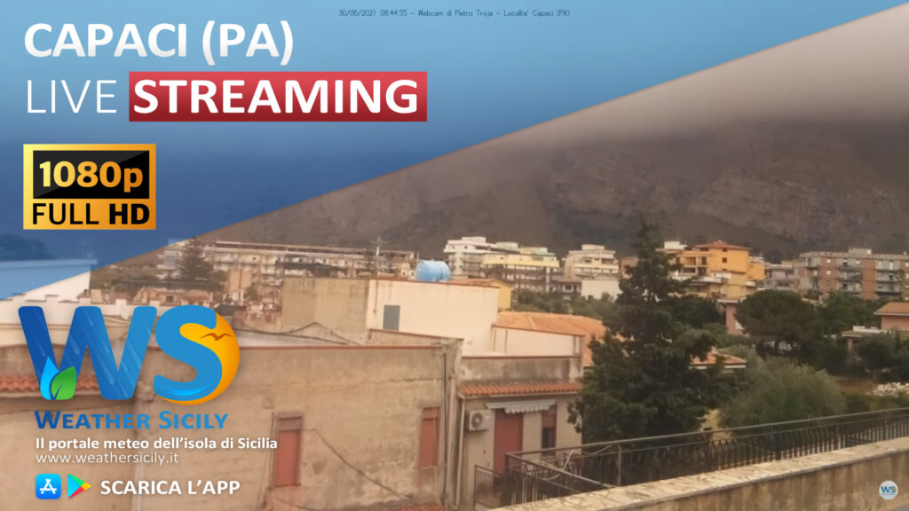 Capaci live webcam Panoramica sud Meteo Sicilia » WeatherSicily.it